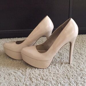 RELISTING {Charlotte Russe} Nude platform heels